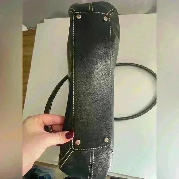 KATE SPADE NEW YORK MEDIUM SATCHEL TOTE PURSE BLACK LEATHER (PROJECT!!!) - Picture 11 of 16